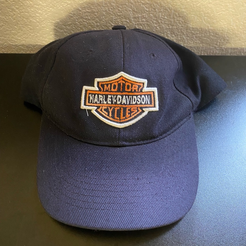 Vintage Y2K Harley Davidson Adjustable Hat, OS